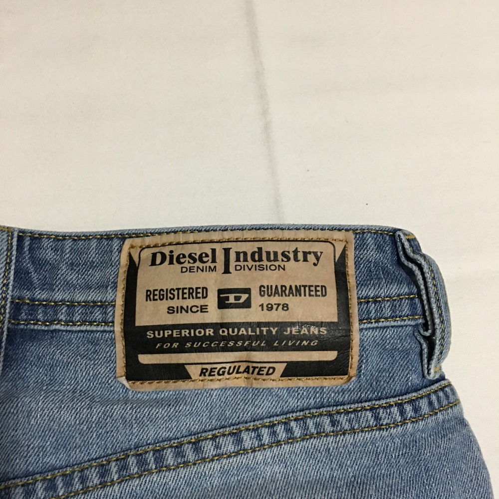 Diesel Buster-X Jeans Mens 28 Light Blue Tapered Slim Fit